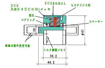 φ47ブレーキ図面